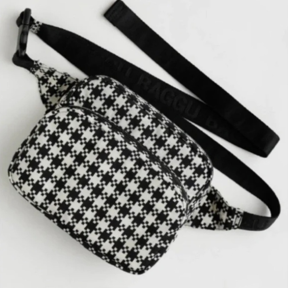 [NWT] BAGGU Black & White Crossbody Bag